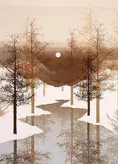 James Hagen, Ice Crystals #113/275, colour silkscreen on paper