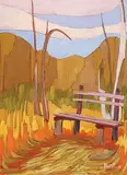 David Howell, The Bench, 1993, oil on canvas