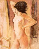 Jacques Lalande, Untitled - Nude #131/200, 1973, colour lithograph on paper