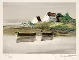Georges Laporte, Untitled - Lever du Jour #130/150, colour lithograph on paper