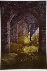 Terrence Millington, Untitled - Viaduct #22/75, colour etching on paper