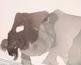 Charlotte Reine, Rhinoceros #65/120, colour etching on paper