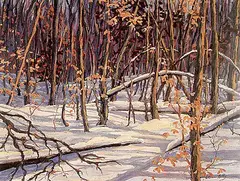E. Brian Reid, Untitled - Ottawa Winter Woods #31/325, colour photo-lithograph on paper