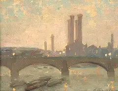 Joseph Archibald Browne, Patterson Bridge, 1900, oil on panel