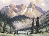 Alfred Crocker Leighton, Cathedral Mountain from the Yoho