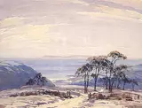 Alfred Crocker Leighton, The Fire Hills, Fairlight, Hastings