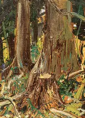 Arthur Lismer, Untitled - Forest Floor, 1960, oil on plywood