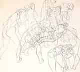 Kathleen Munn, Untitled - Study for Deposition, graphite on paper