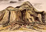 William J.B. Newcombe, Cliffs Near Kamloops, 1953, watercolour on paper