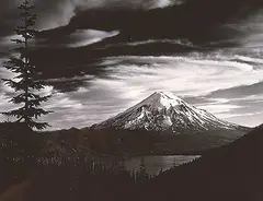 David Muench, Mount St. Helens, 1961, black and white photograph on paper