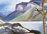 David Pugh, The Old Tree, Minnewanka, 1989, oil on canvas