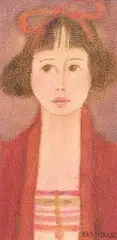 Rejane Sanschagrin, Marguerite - dame mystere, oil on canvas