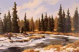 Karl E. Wood, Drummond Creek Near Banff