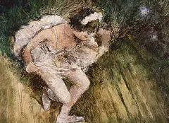 York Wilson, The Curtsey, 1940, oil on paper board