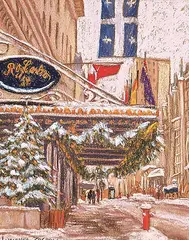 Winter on Sherbrooke Street by Lucienne Boucher Zegray, 2000, pastel on paper, sold May 2000
