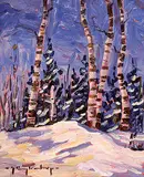 George A. Buytendorp, Reflections, oil on panel