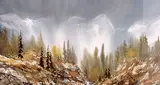 Elaine Fleming, Mountain Mist, 1983, watercolour on paper