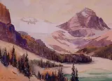 Reginald Llewellyn Harvey, Untitled - Glacier and Lake