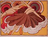 Ruth Gaynor Haley, Untitled - Dancers, colour silkscreen on paper