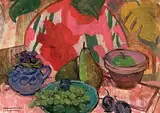 Frances-Anne Arbuckle, Still Life with Fruit, oil on canvas board