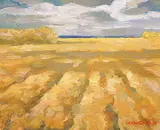 Wang Kui, Swathed Hay, 1999, acrylic on canvas