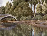 Carolyn Menu, Beacon Hill Park, acrylic on masonite