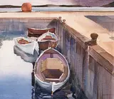 Franklin Herbert Palmer, Scottish Harbour at Bickil, Northern Scotland