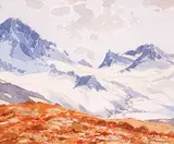Warner R. Plangg, Near Anchorage, 1982, watercolour on paper