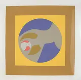 Ernest Trova, Yellow Man #155/175, 1969, colour silkscreen on paper