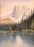Thomas Harrison Wilkinson, Mount Burgess, Emerald Lake, B.C., watercolour on paper