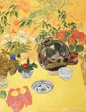 Barbara Ballachey, Yellow Table, 1989, acrylic on canvas