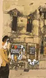 Maxwell Bennett Bates, Samson & Delilah, World Premiere, Dec. 21, 1967, hand coloured monoprint on paper