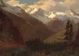 Frederic Marlett Bell-Smith, Hermit Range, Selkirk Section of Rockies, Columbia River, 1915, oil on press board