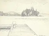 A. J. Casson, Untitled - Canoe Lake Dock, July 16/69