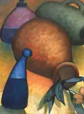 Gérard Castonguay, L'espoir d'une fleur, oil on canvas