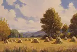 Little Oatfield by Roland Gissing, oil on masonite, sold Nov 1999