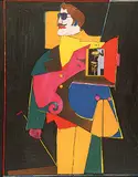 Richard Lindner, Untitled - Heart #88/250, 1976, colour lithograph on paper