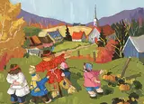 Pauline Thibodeau Paquin, C'est ter mine, 1986, acrylic on masonite