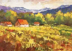 Soft Light by Neil Patterson, oil on canvas board, sold Nov 1999