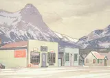 Walter J. Phillips, Canmore, 1947, colour wood block on paper