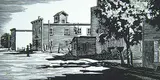 Stockton, Manitoba by Walter J. Phillips, 1932, wood engraving on paper, sold Nov 1999
