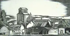 Headingley [Number Two] by Walter J. Phillips, 1934, wood engraving on paper, sold Nov 1999