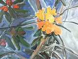 Leslie Donald Poole, Tri Rhodo, 1987, acrylic on canvas