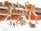 Terry Tomalty, Lane Game, oil on canvas
