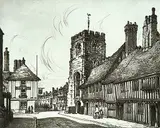 Sybil Andrews, The Old Grammer School & Alms House, Stratford on Avon #45/46