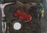 Marc Chagall, Untitled - Red Cow