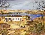 Ann Alexandra Harbuz, Stashyn Store, 1979, acrylic on canvas