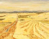View of Calgary [From the Northwest] by Robert F.M. McInnis, 1981, oil on canvas, sold Nov 1999