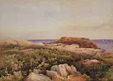 Joseph Thomas Rolph, Untitled - Rocky Shore, 1901, watercolour on paper