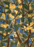 Apple Tree #23/50 by John Harold Thomas Snow, 1981, colour lithograph on paper, sold Nov 1999